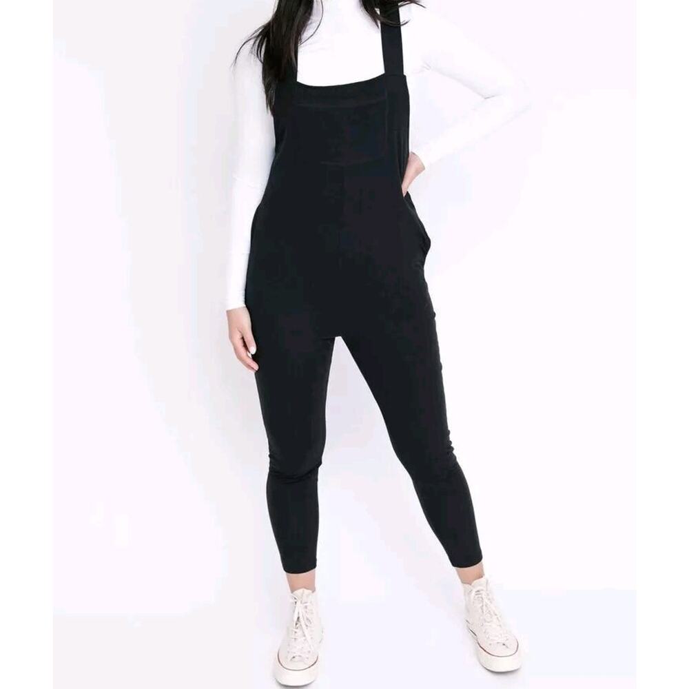 smash +TESS Women ROMPER overalls Ijumpsuit Cotton BLACK‎ Petite Small A000111